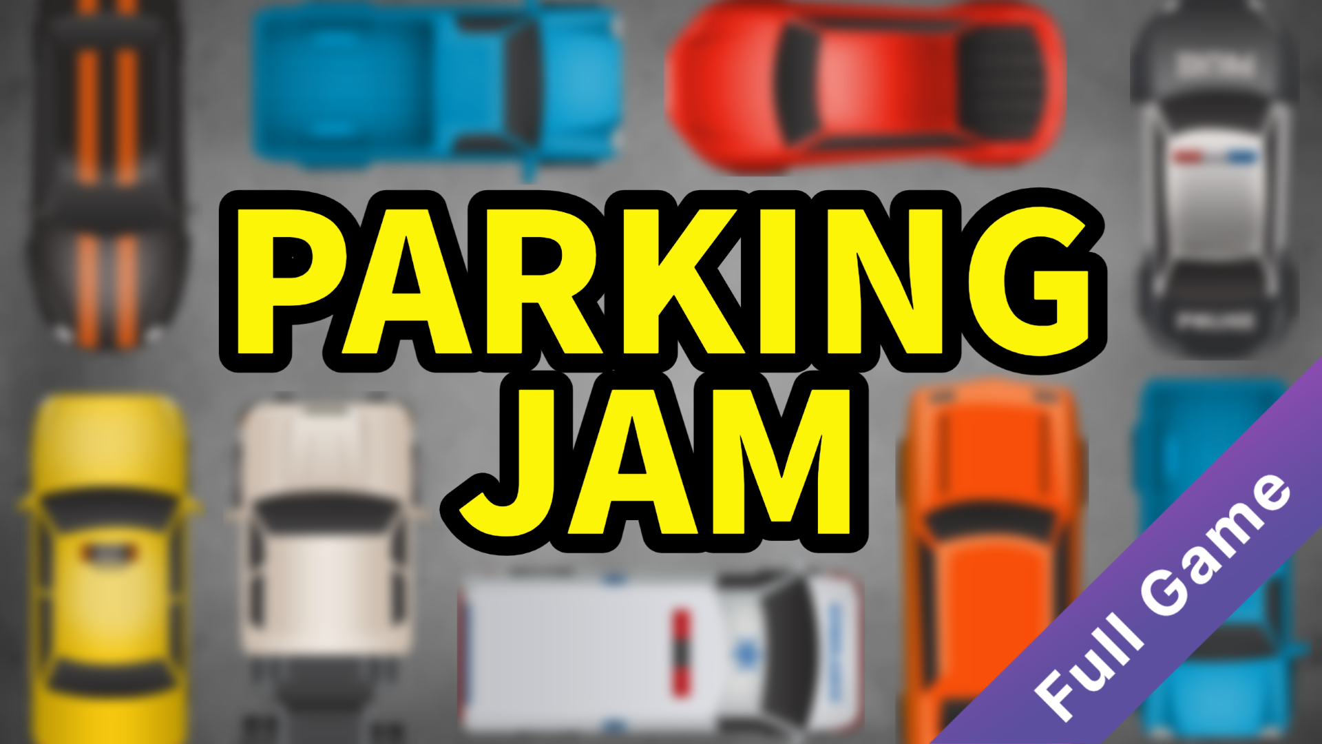 Parking jam a game example from the GDevelop game making app GDevelop
