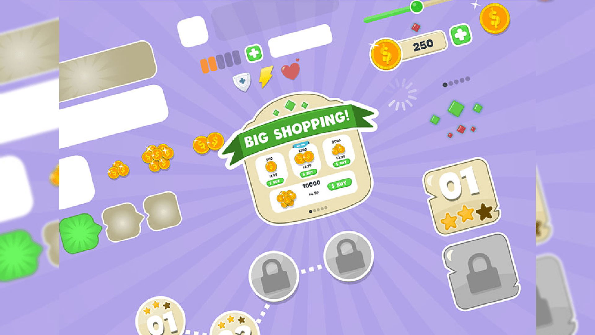 Cute Casual Game UI