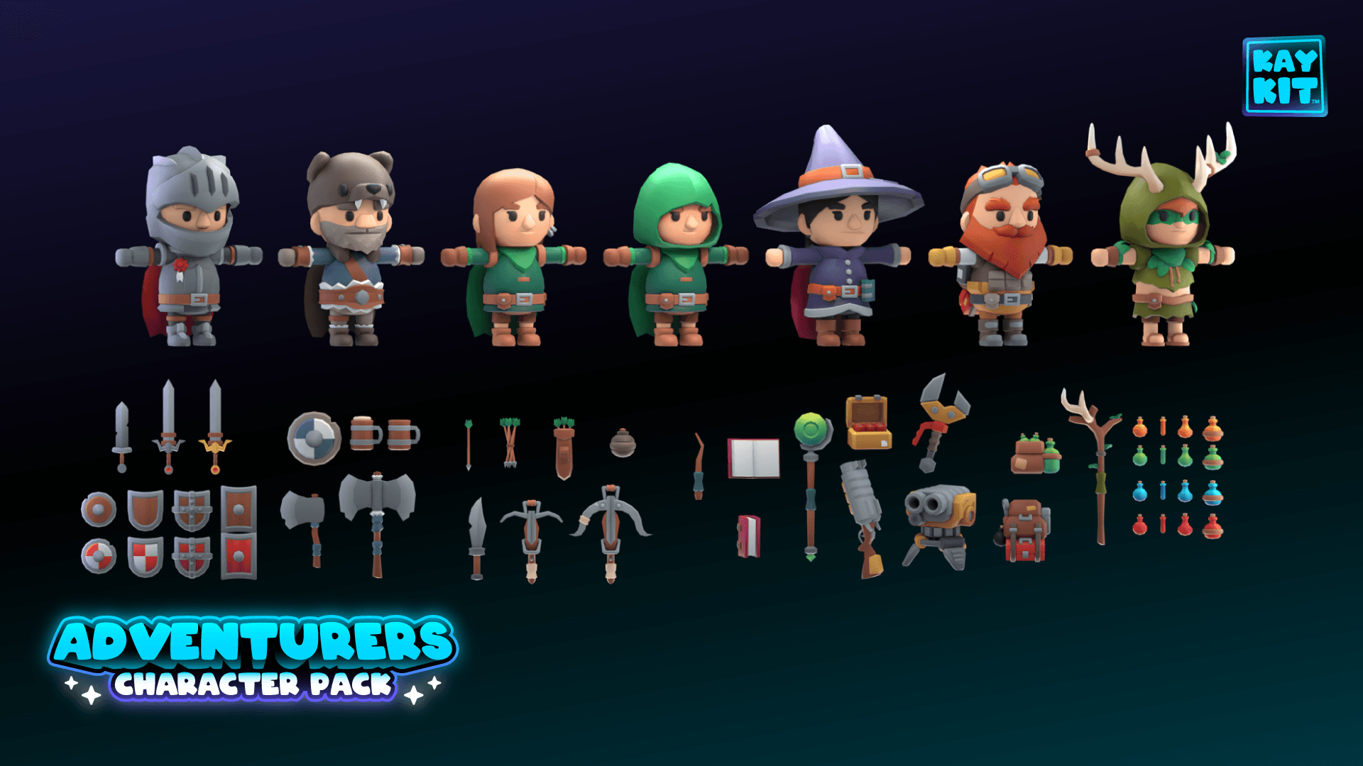 KayKit Adventurers Character