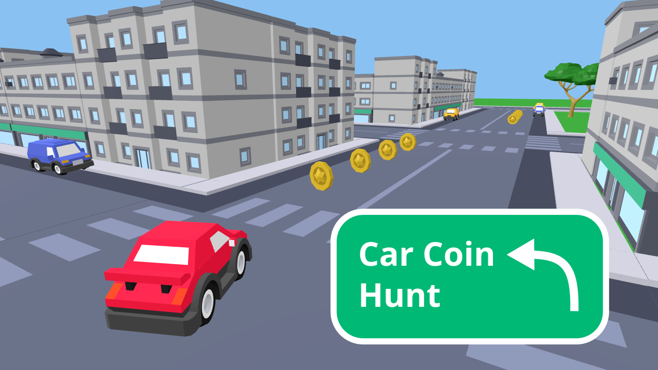 3d car coin hunt