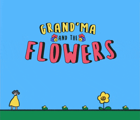 Grand'ma and the flowers