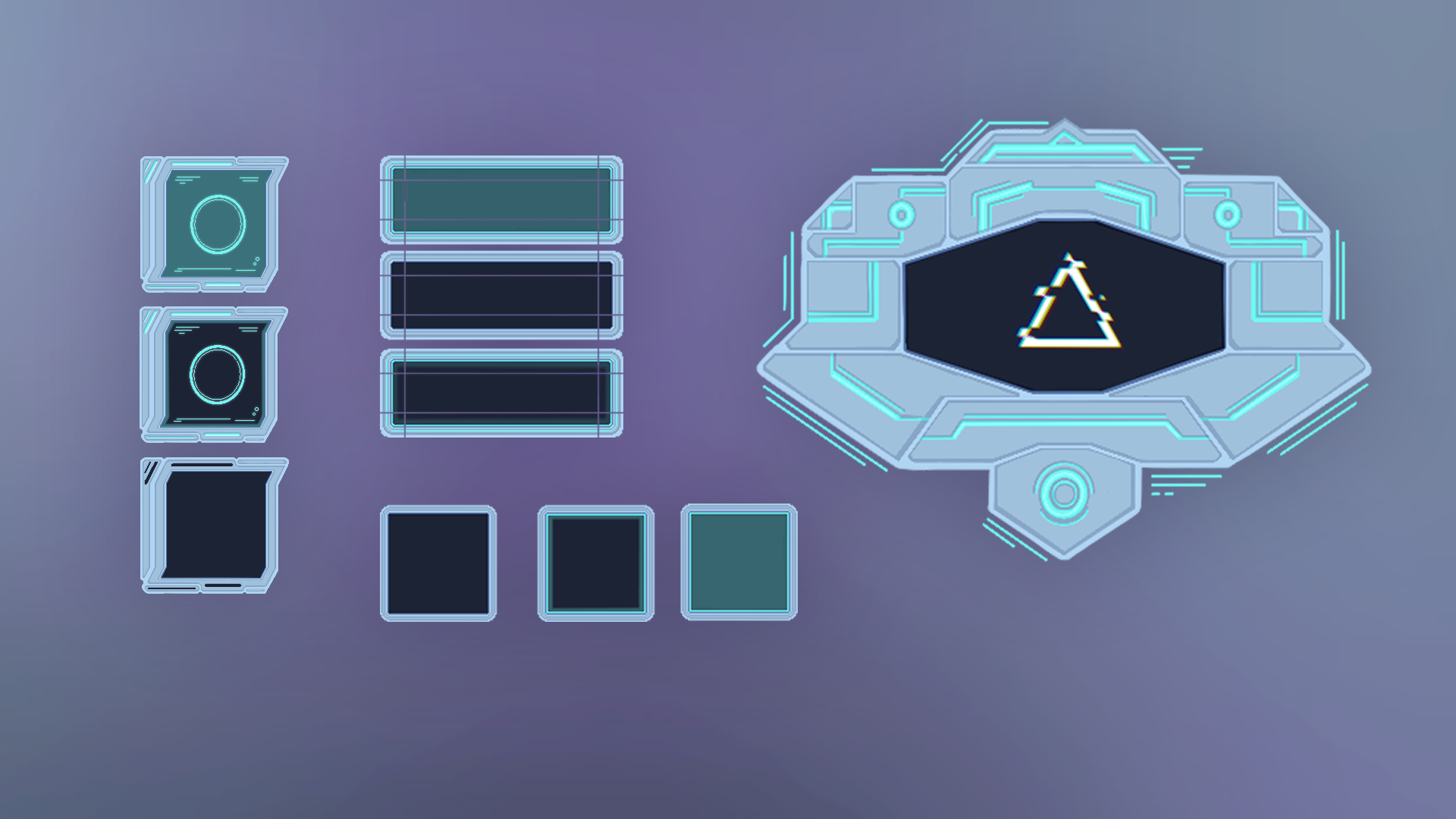 Cyberpunk Neon World GUI and Icons