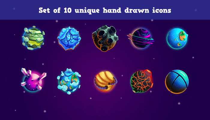 Planet Icon Pack 1