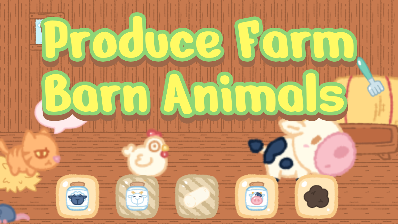 Produce Farm Barn Animals