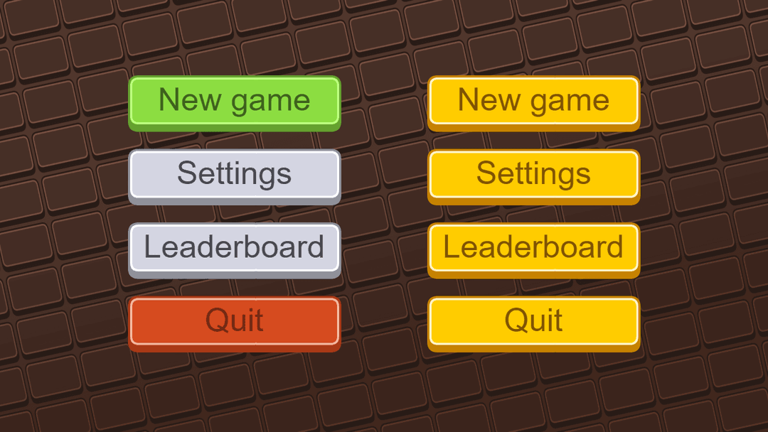 Menu buttons - a free asset pack to build games with GDevelop | GDevelop