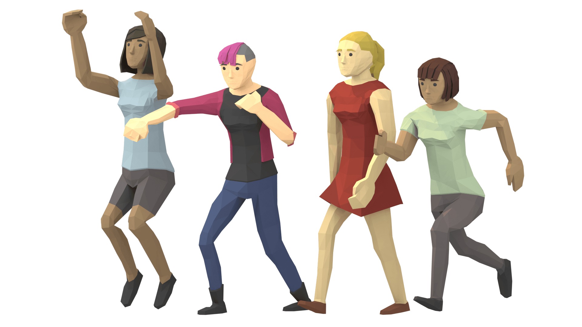 3D Animated Characters - a free asset pack to build games with GDevelop ...