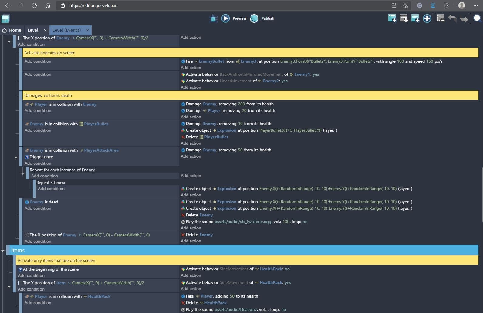 Easy Visual Coding and Scripting for Games with GDevelop | GDevelop